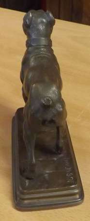 Dubucand Alfred 1828-1894 Dogue Sujet en bronze 