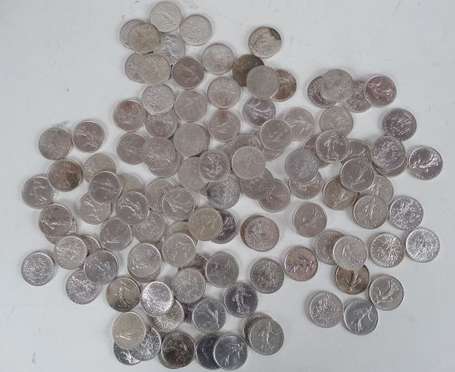 114 pièces de 5 frs argent Semeuse circa 1960