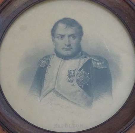 ECOLE XIXe - Portrait de Napoléon, Portrait du Roi