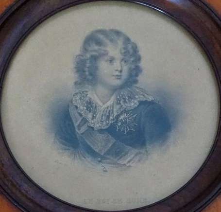 ECOLE XIXe - Portrait de Napoléon, Portrait du Roi