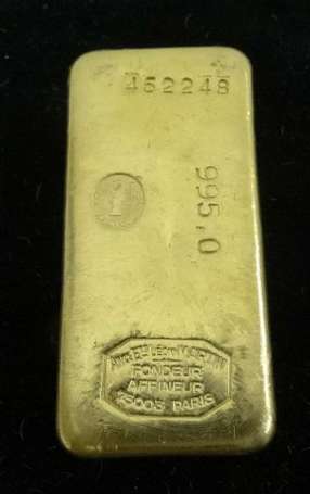 Lingot or n°462248, 1000gr Brut (Pour enchérir sur