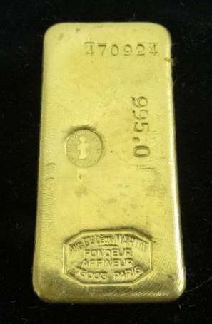 Lingot or n°470924, 1000gr Brut (Pour enchérir sur