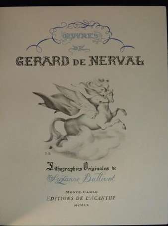 NERVAL (Gérard de) Œuvres. Lithographies 