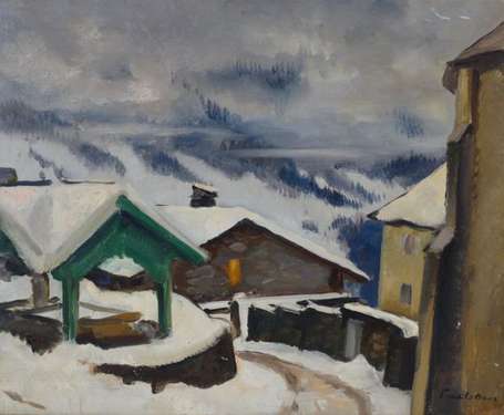 PICART LE DOUX Charles (1881-1959) Paysage d'hiver