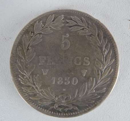 Ecu en argent 5Frs Louis Philippe 2ème type 