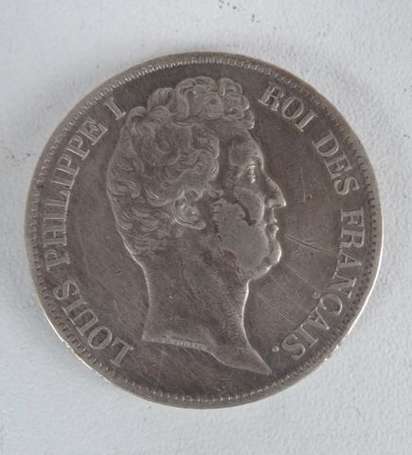 Ecu en argent 5Frs Louis Philippe 2ème type 