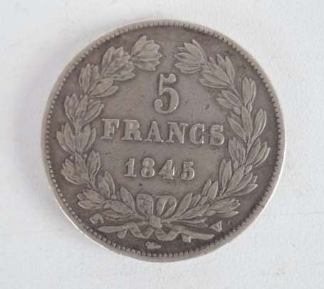 Ecu en argent 5Frs Louis Philippe 3ème type 