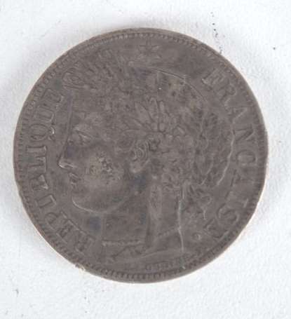 Ecu en argent 5Frs Cérès, 1849 A. Etat: TTB