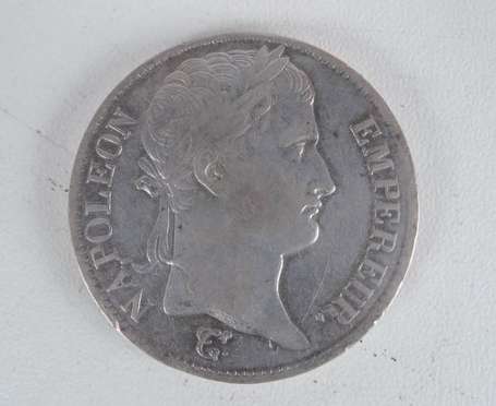 Ecu en argent 5Frs Napoléon Empereur, tête laurée,