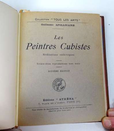 APOLLINAIRE (Guillaume) - Les peintres cubistes - 