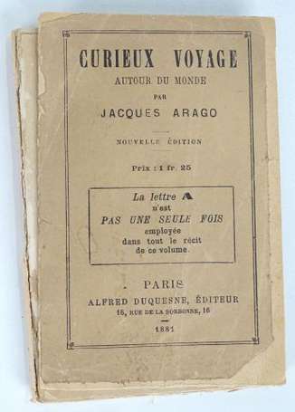 ARAGO (Jacques) - Curieux voyage autour du monde -