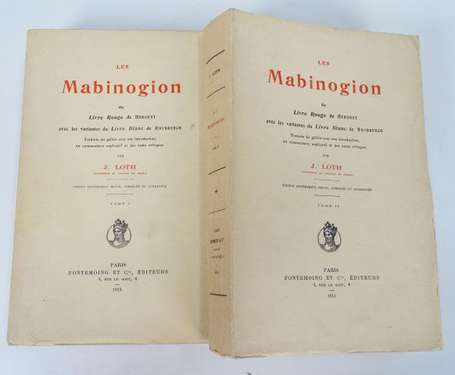 LOTH (J.) - Les Mabinogion du Livre rouge de 
