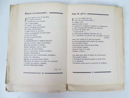 MORAND (Paul) - Poèmes (1914-1924) - Paris Au Sans