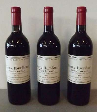 3 Bts Château Haut Bailly Pessac-Léognan 1989