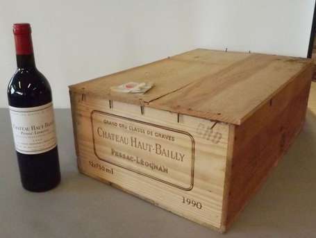 12 Bts Château Haut Bailly Pessac-Léognan 1990 