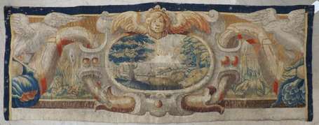 Fragment de tapisserie représentant un paysage 