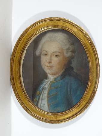 ECOLE XVIIIème siècle - Portrait de jeune homme. 