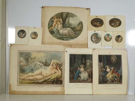 27 Estampes XVIII et XIXème siècle