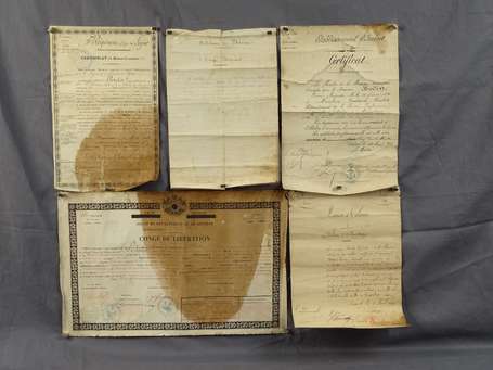 Documents sur un marin ouvrier (ajusteur )en 1850 