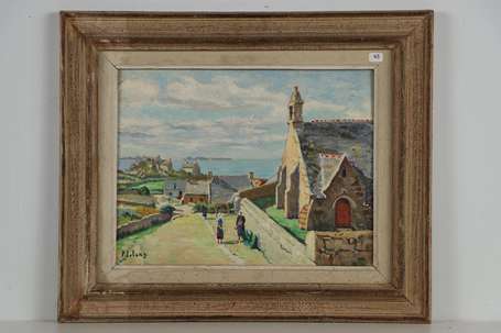 LELONG Pierre (1912-2011) - Chapelle bretonne. 