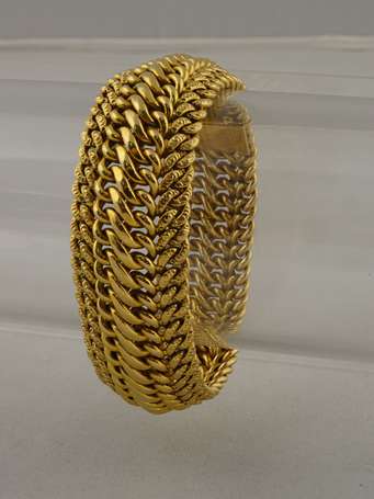 Bracelet articulé en or jaune 18 K (750°/°°)  