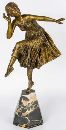 CHIPARUS Dimitri (1886-1947) Danseuse faisant une 