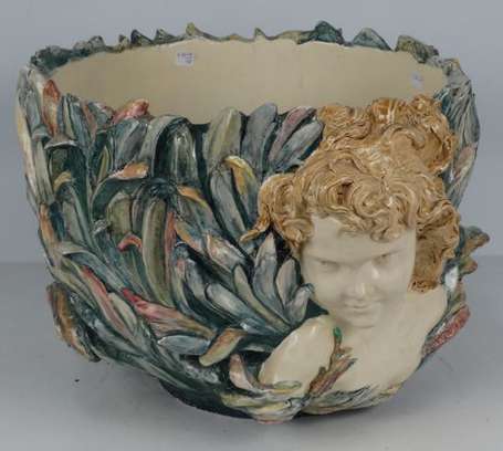 MADRASSI Luca (1848-1919) Cache-pot en céramique 