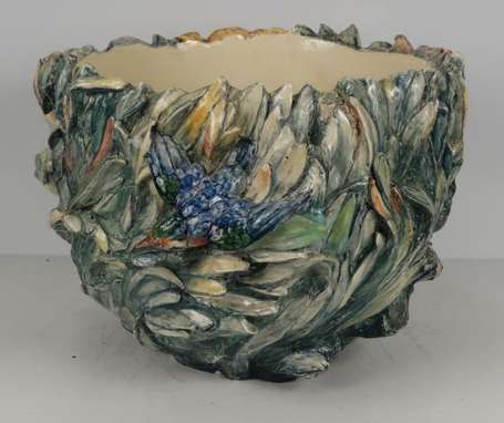 MADRASSI Luca (1848-1919) Cache-pot en céramique 