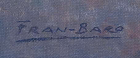 FRAN-BARO (1926-2000) - Ballerine. Huile sur 
