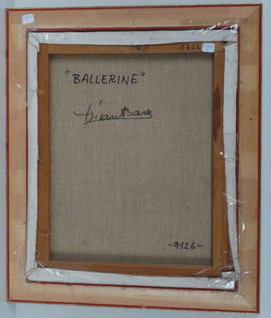 FRAN-BARO (1926-2000) - Ballerine. Huile sur 