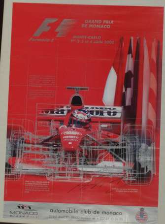 Affiche du Grand Prix de Formule 1 de Monaco 2000 