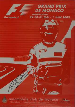 Affiche du Grand Prix de Formule 1 de Monaco 2003 