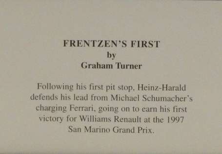 TURNER Graham. XXe. Heinz-Harald Frentzen et 