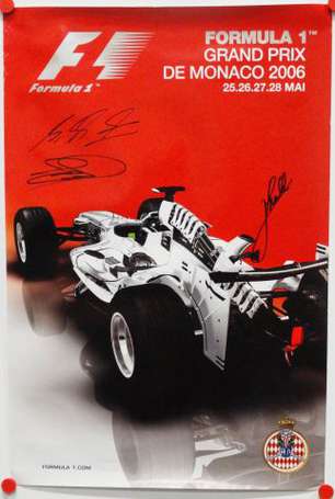 Lot de 7 affiches des Grands Prix de Formule 1 de 