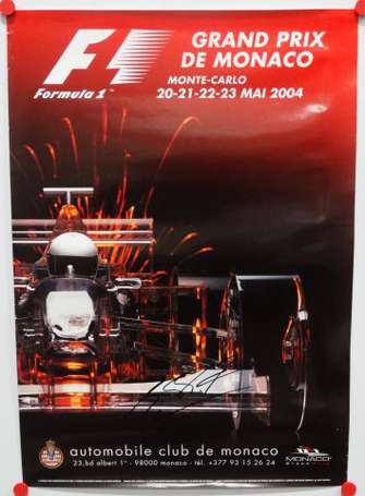 Lot de 7 affiches des Grands Prix de Formule 1 de 