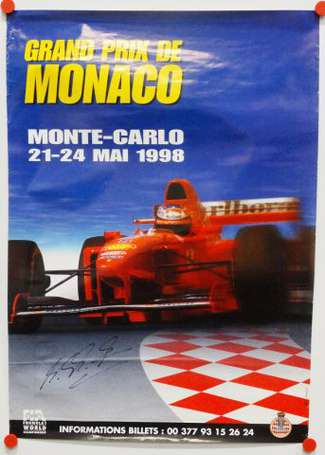 Lot de 7 affiches des Grands Prix de Formule 1 de 