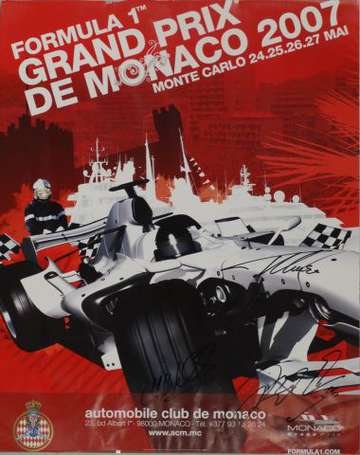 Affiche du Grand Prix de Formule 1 de Monaco 2007 