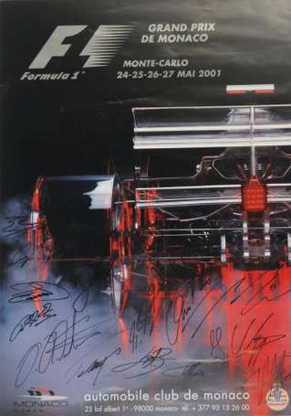 Affiche du Grand Prix de Formule 1 de Monaco 2001 