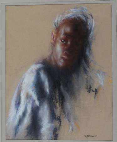 DAMMERON Catherine XXe Portrait de jeune africaine
