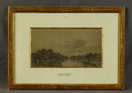 MICHEL Georges (1763-1843) - Paysage à la rivière 