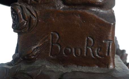 BOURET Eutrope (1833-1906) Cigale. Sujet en bronze