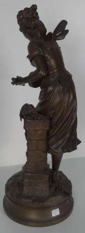 BOURET Eutrope (1833-1906) Cigale. Sujet en bronze