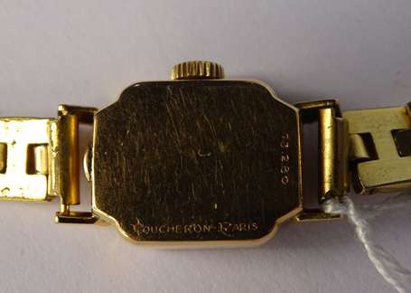 BOUCHERON - Montre bracelet de dame, le boîtier 