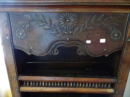 Vaisselier égouttoir breton en bois teinté, le 