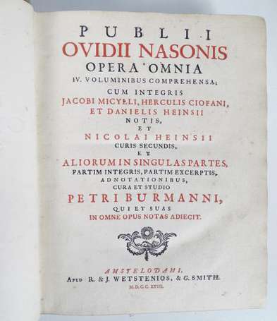 OVIDE - Ovidii Nasonis. Opera omnia […] - 
