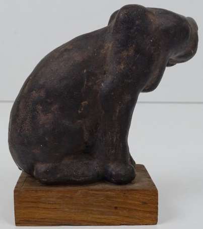 CONSTANT Joseph (1892-1969). Félin assis. Sujet en