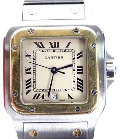 CARTIER - Montre bracelet d'homme modèle Santos en