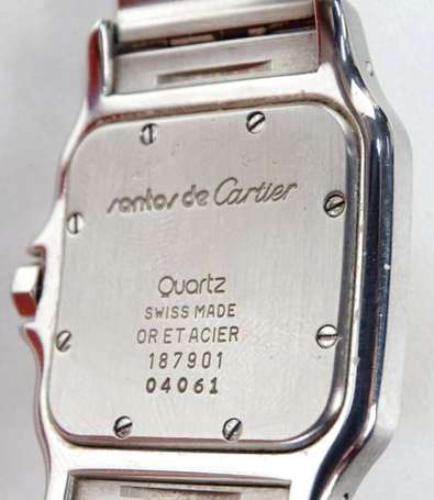 CARTIER - Montre bracelet d'homme modèle Santos en