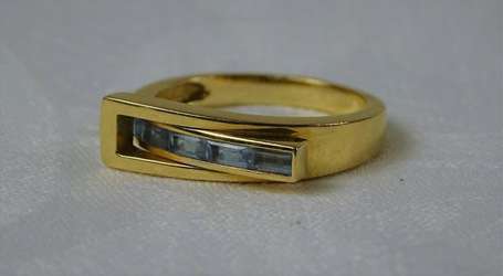 GUY LAROCHE - Bague moderniste en or jaune 18K 