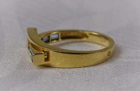 GUY LAROCHE - Bague moderniste en or jaune 18K 